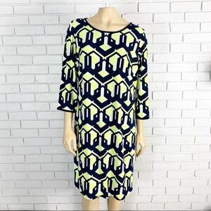 Laundry by Shelli Segal Geometric Shift Dress